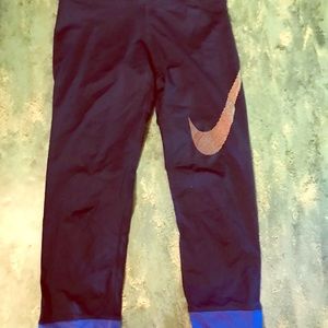 Navy blue Nike leggings